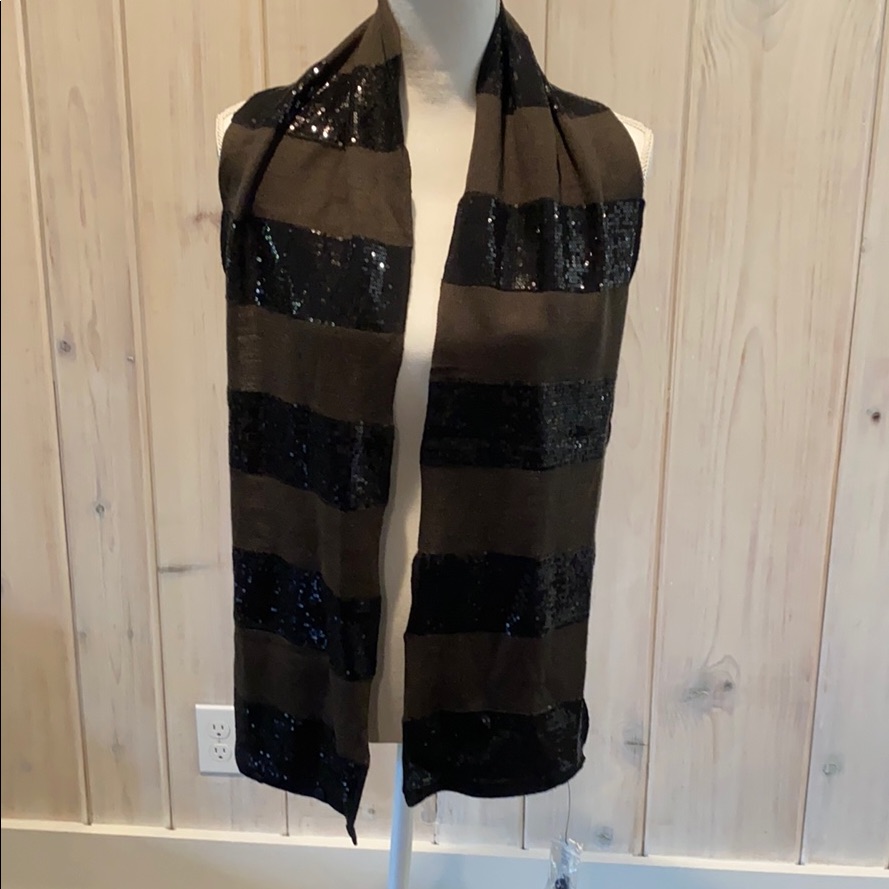 Alice + Olivia Stacey Bendet Nwt Black Combo Scarf